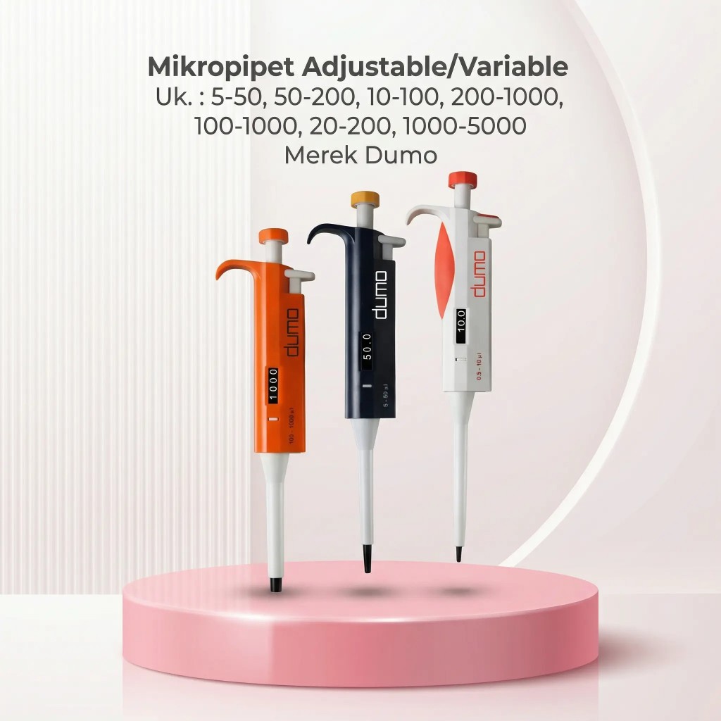 Mikropipet Adjustable / Variable Dumo – Presisi Tinggi Laboratorium