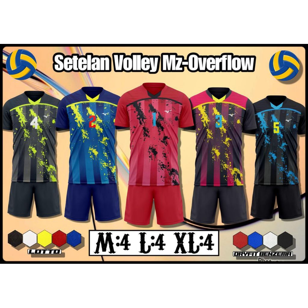 Setelan Voli / Atasan Voli / Baju Voli / Kaos Voli / Setelan Volley / Stelan Voli Pria Wanita / Sete