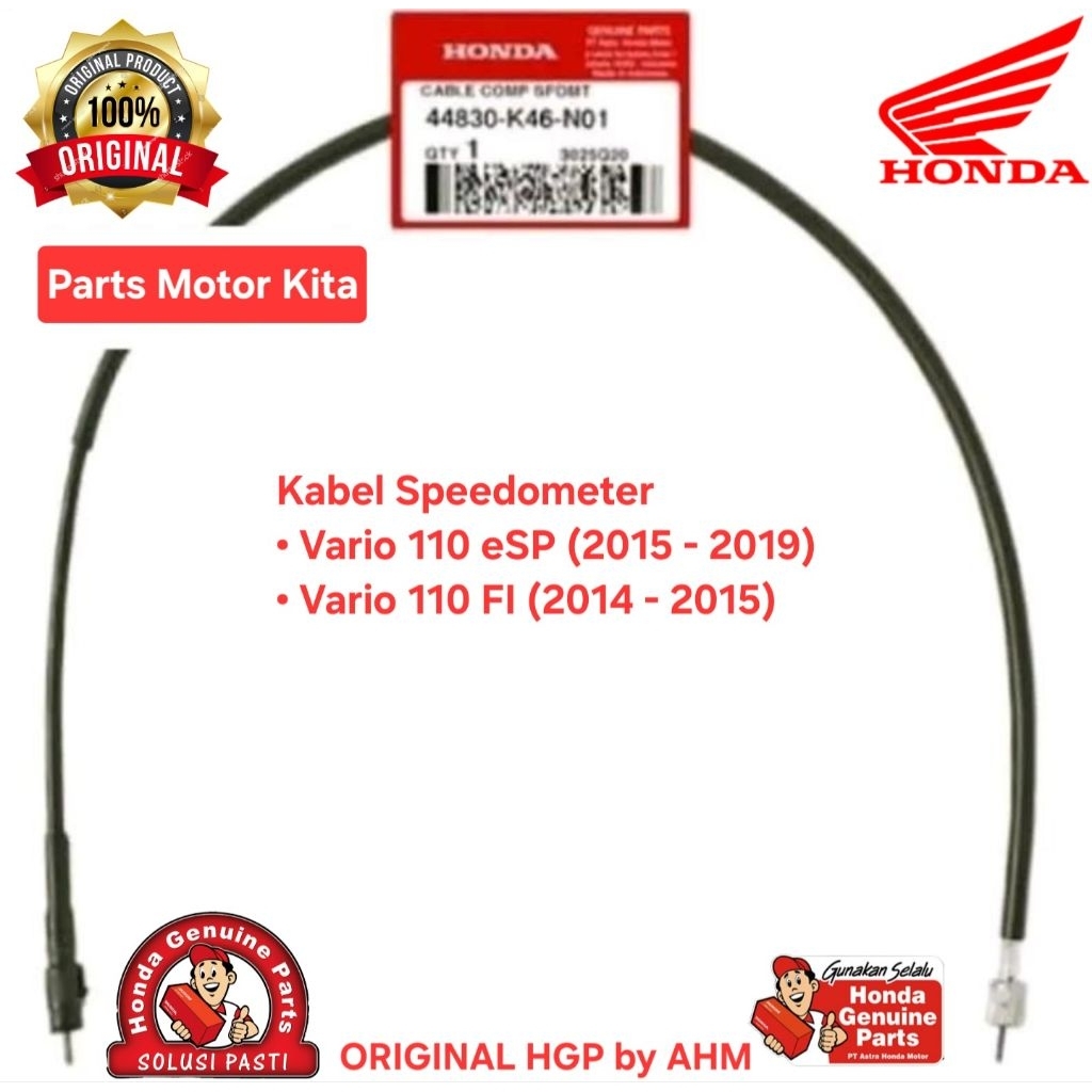 44830K46N01 Kabel Speedometer Honda Vario 110 FI