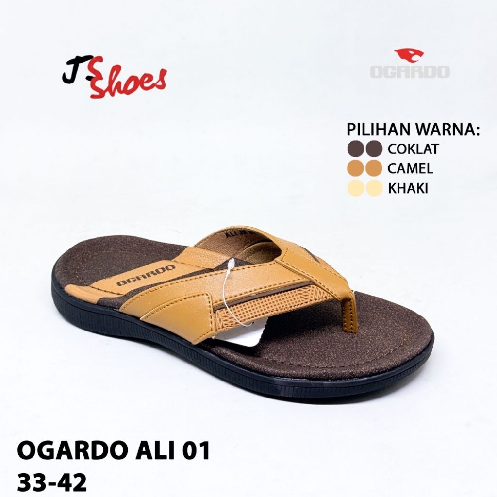 OGARDO ALI 01 - SANDAL JEPIT CASUAL ANAK COWOK MERK OGARDO ORIGINAL
