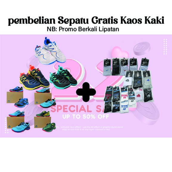 Special 2.2 Sepatu Badminton Apacs CP 251 XY Original Gratis Kaos Kaki Premium
