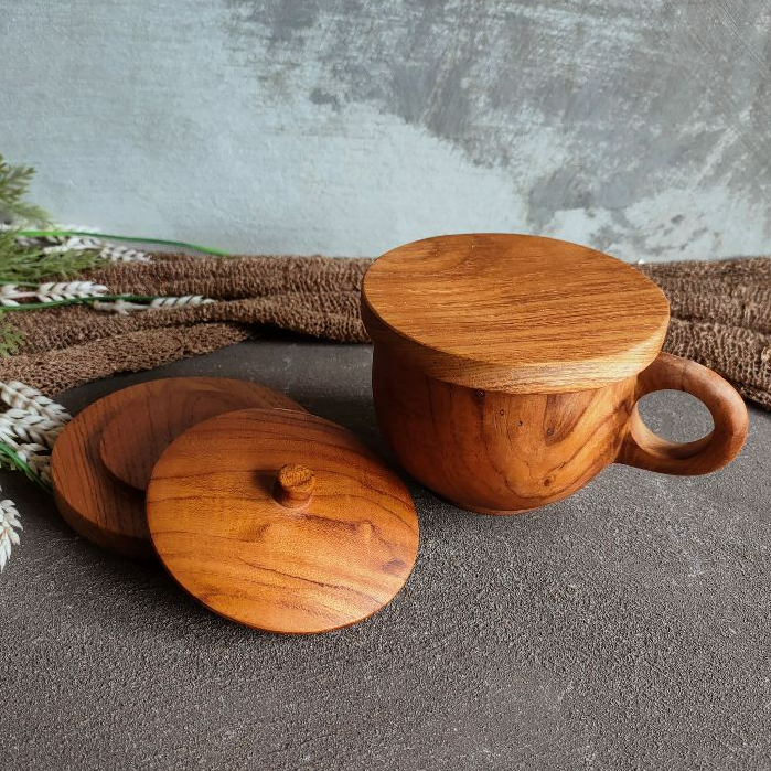 TUTUP GELAS - Coaster Kayu/ Tutup Gelas/ Tray Kayu/ Tutup Cangkir