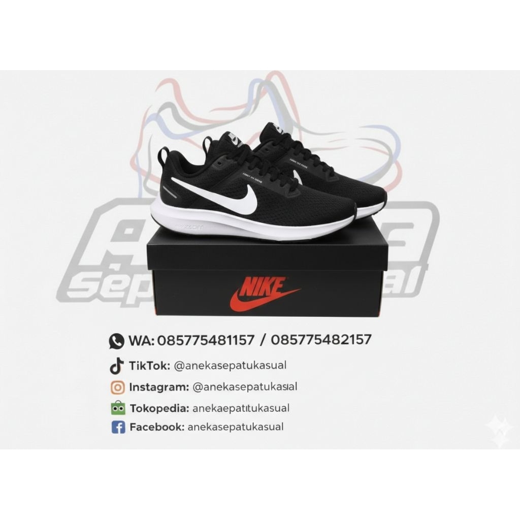Sepatu running Nike black