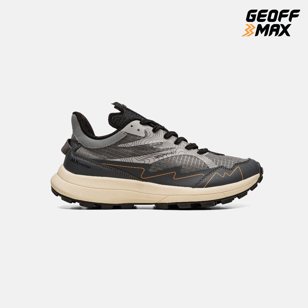 Geoff Max MX Faster Grey White Trail Running Shoes | Sepatu Sneakers Hiking Outdoor Pria Wanita Unis