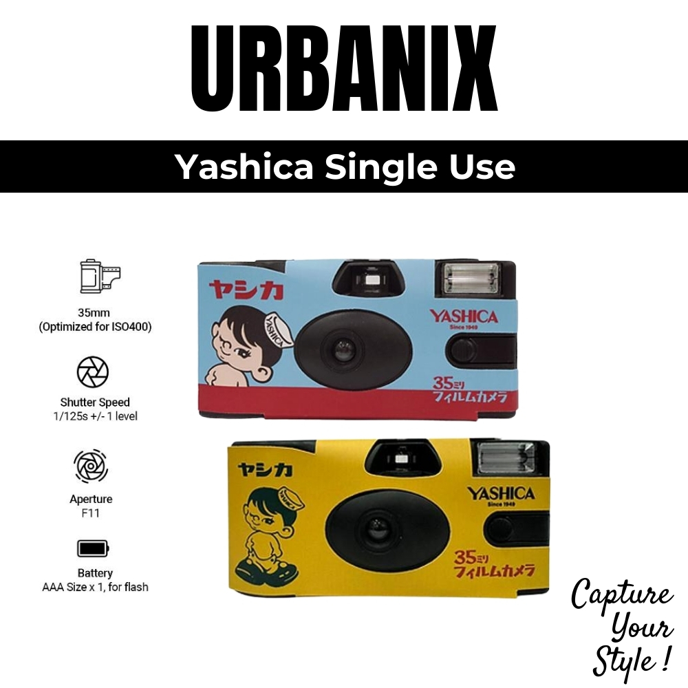 URBANIX - YASHICA Single Use Film Camera (Classic YASHICA Boy)