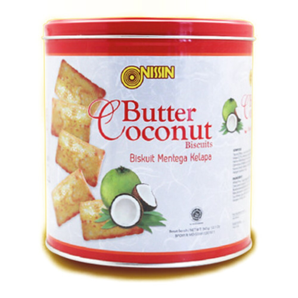 Nissin Butter Coconut Biskuit Mentega Kelapa Kaleng 345 gr