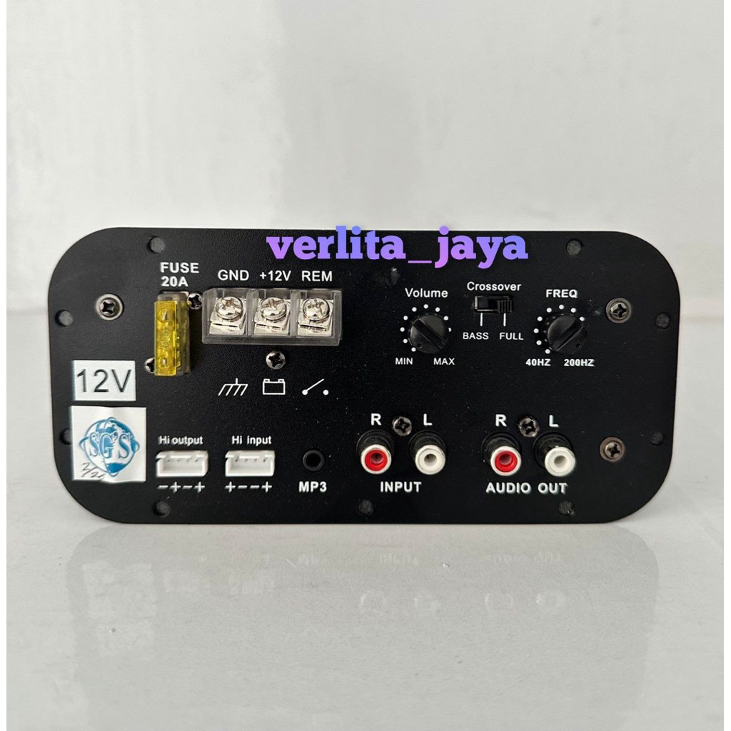 Kit basstube DC 12 volt input mp3 buat 12 inch basstube