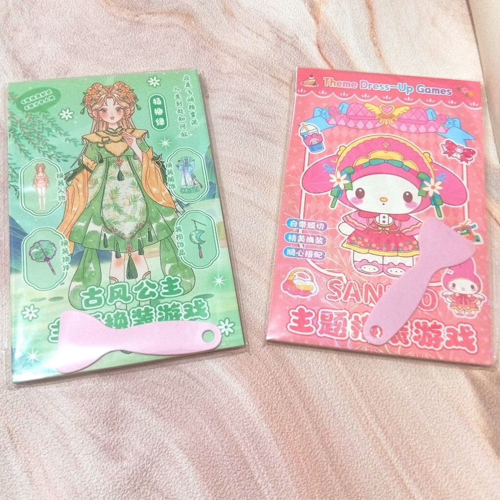 Mainan Buku Tempel Baju Karakter Lucu Anak Perempuan/Mainan Stiker Baju Girl