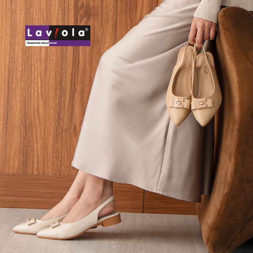 Laviola 5323 LST - Sepatu Pantofel Wanita Hak Kotak 2 cm