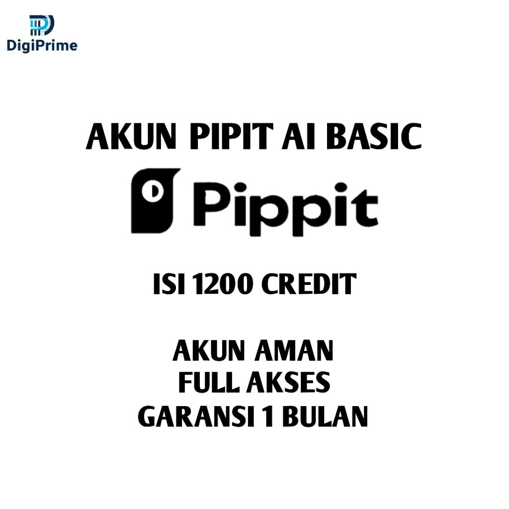Layanan Top Up Kredit Pippit AI | Paket Akun Basic