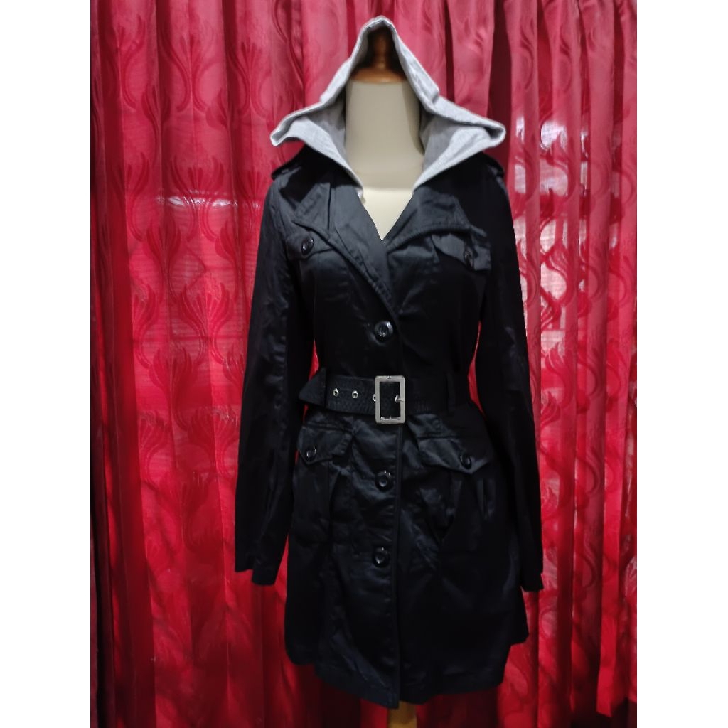 INGNI Hoodie Coat Jaket Hitam