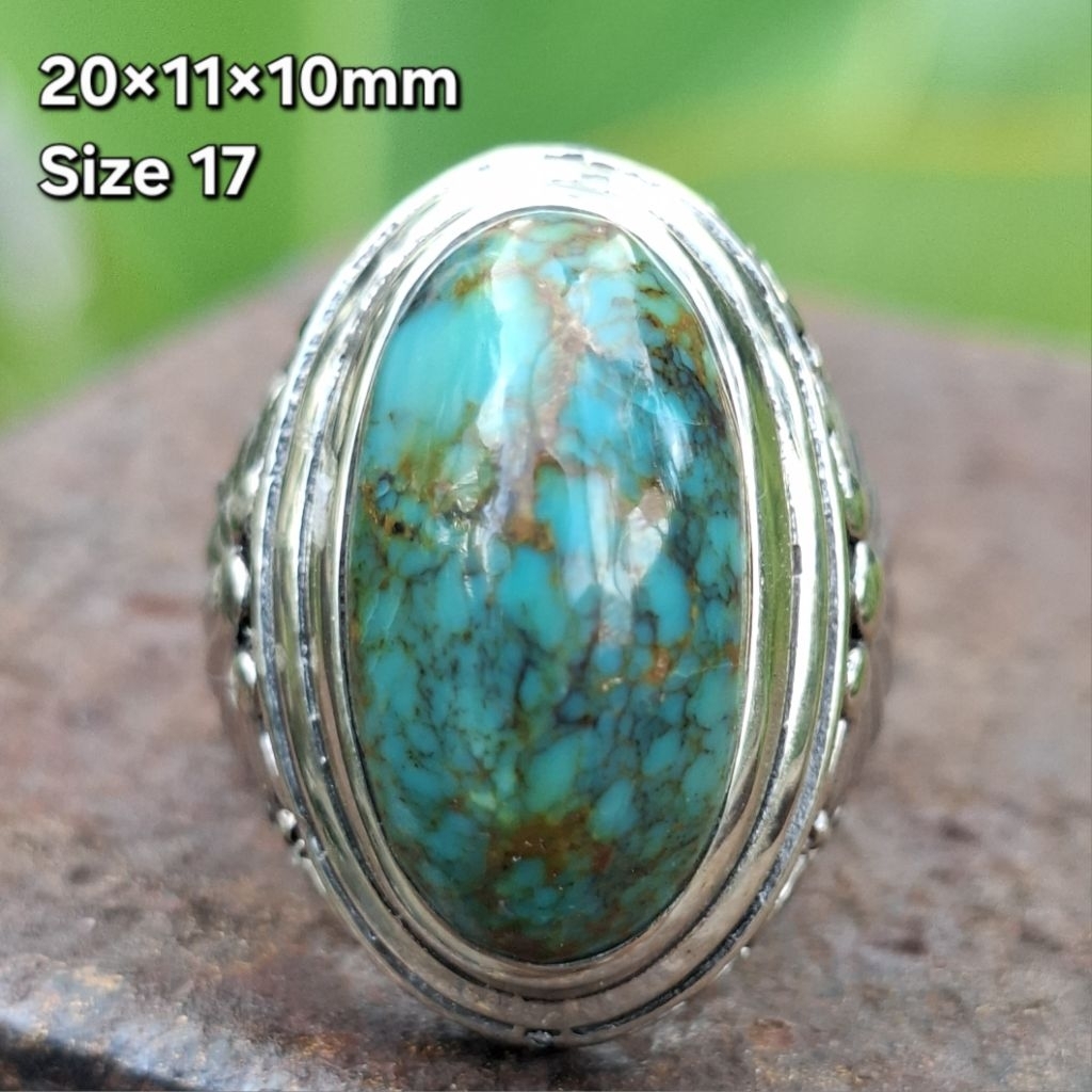Pirus Persia Hijau Jenong Size Ring 17