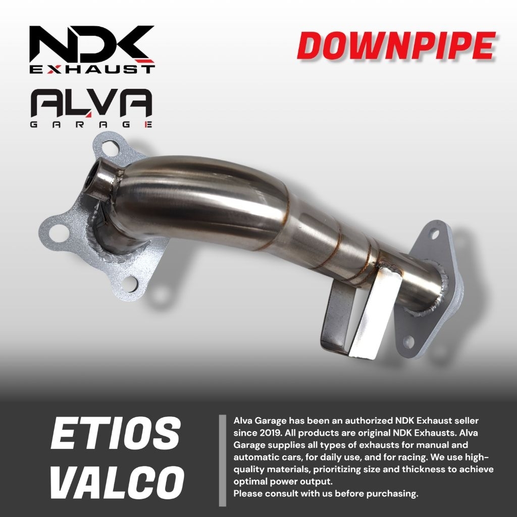 Downpipe Toyota Etios Valco Original NDK Exhaust Bahan Stainless Premium Knalpot Mobil Etios Valco D