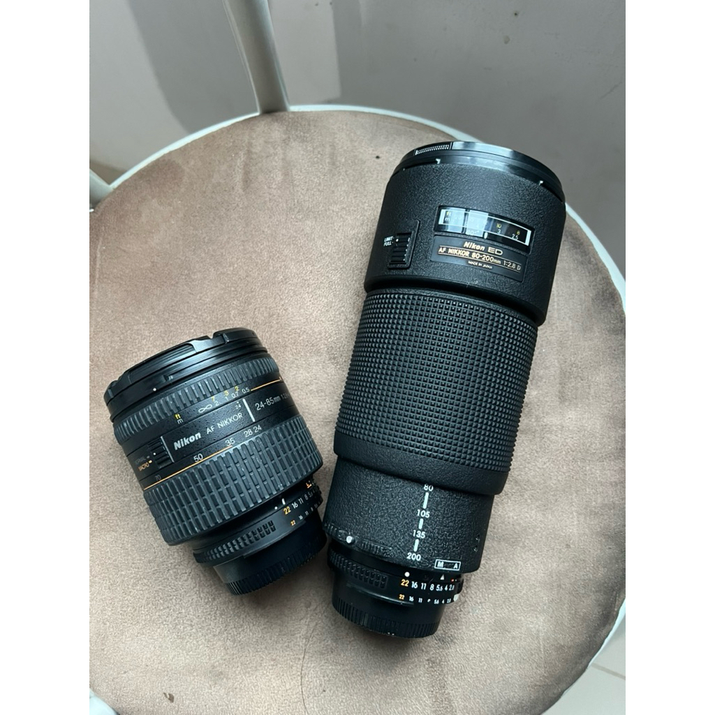 Lensa nikon afd 70-200mm f2.8 & lensa 24-85mm f2.8-4