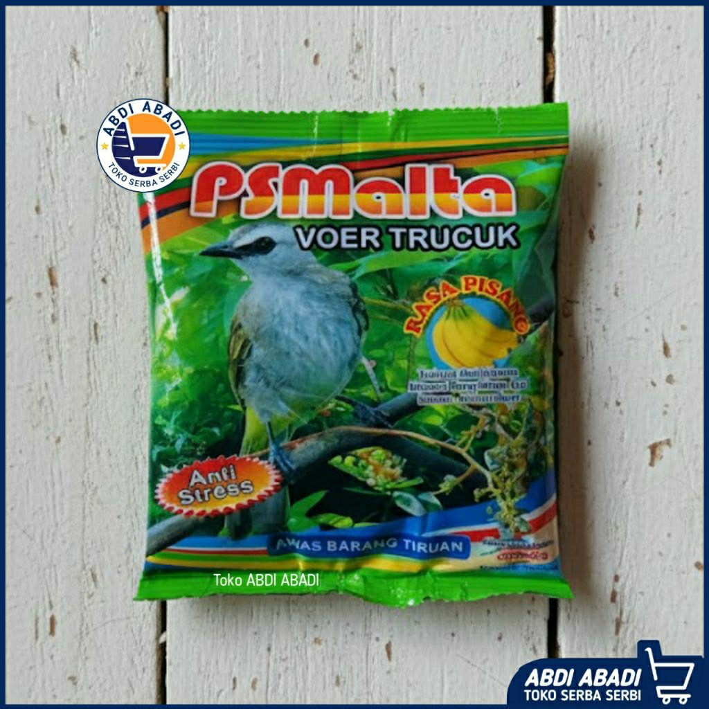 Psmalta Voer Trucuk Rasa Pisang 125 Gram Pakan Burung Pemakan Buah