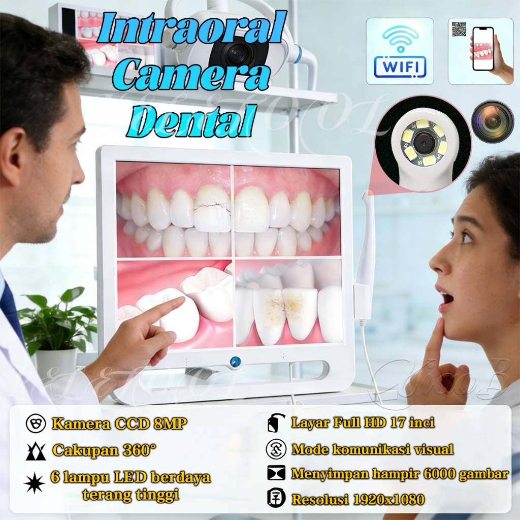 Kamera Endoskopi Gigi Dental Lengkap Intraoral Camera Dental Intraoral Dental Endoscope Dental Intra