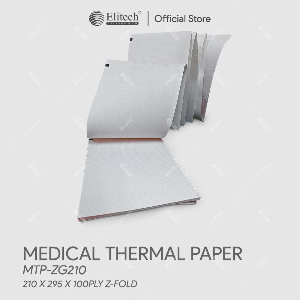 ELITECH Medical Thermal Paper / ECG Paper Roll MTP-ZG210 (For ECG-1200MED, ECG-1800MED)