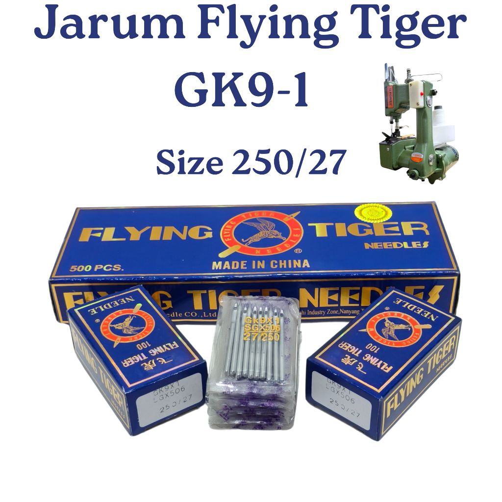 Jarum GK9-2 Mesin Jahit Karung Flying Tiger - 10 pcs  Size  250/27