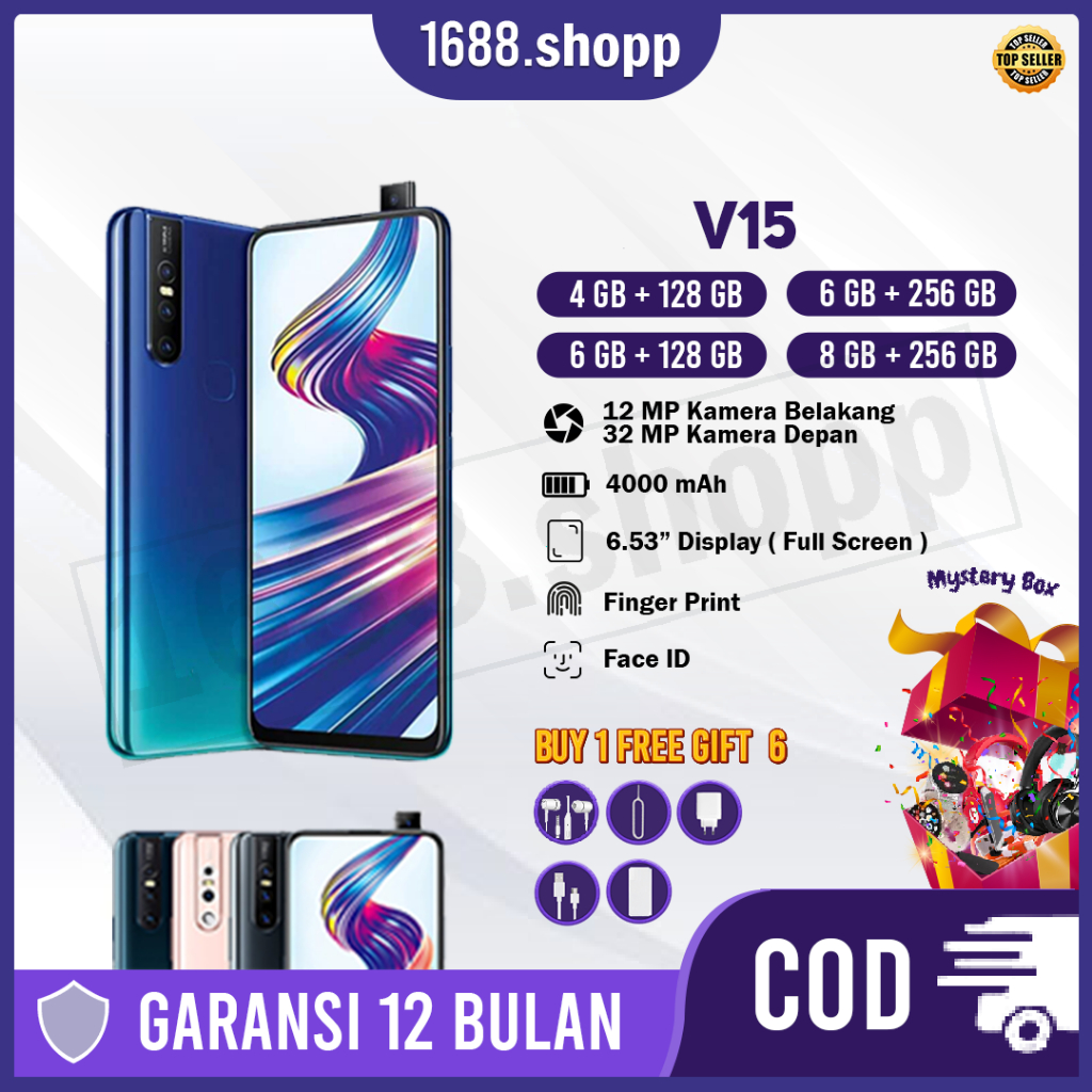 Smartphone V15 RAM 8+256 GB Bergaransi
