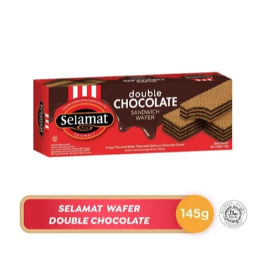 Selamat Wafer Double Chocolate 145 g