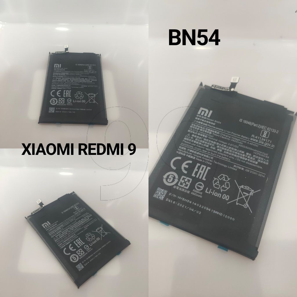 battery baterai XIAOMI REDMI 9 BN54 batre batrei