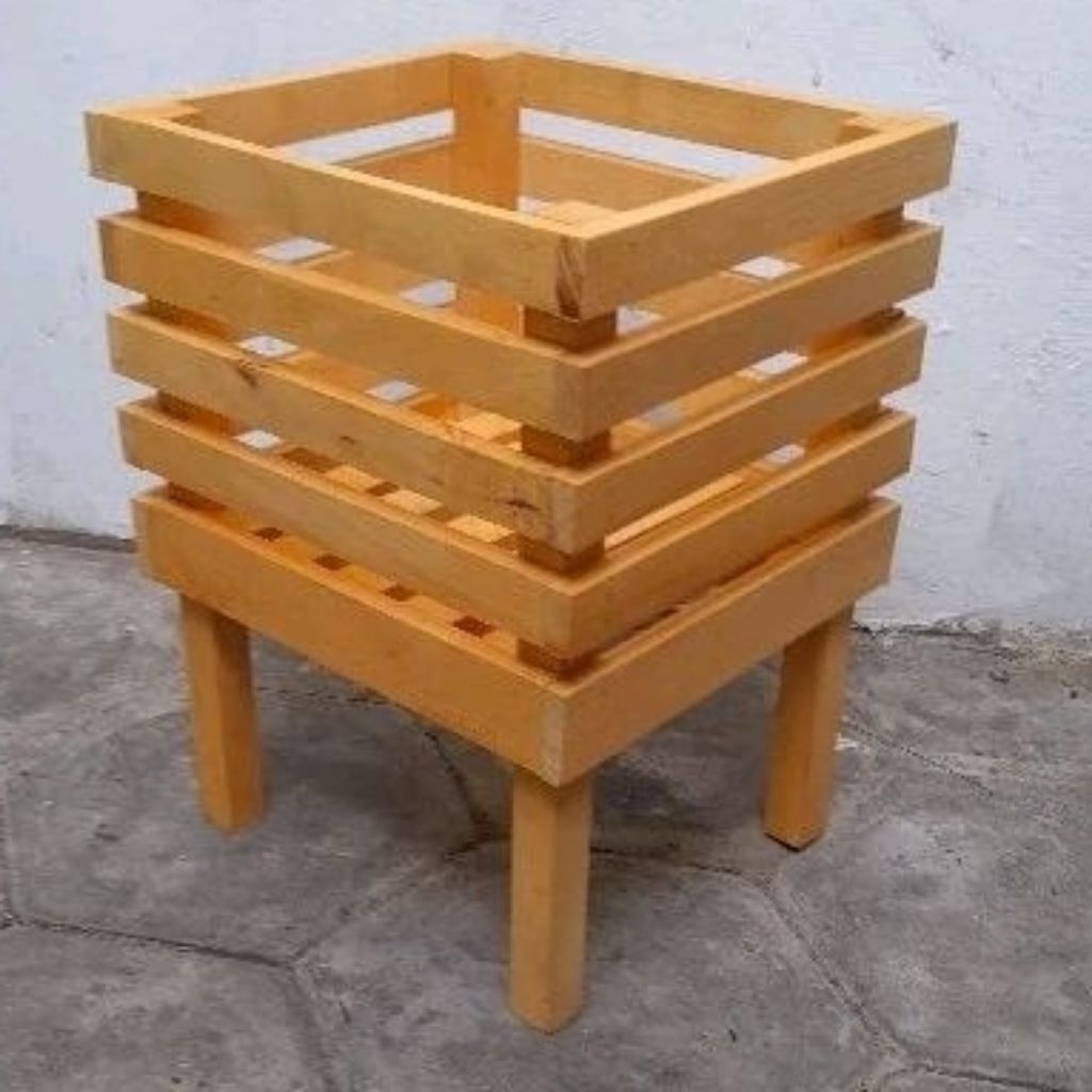 Pot kayu untuk bunga anggrek pot anggrek bahan kayu