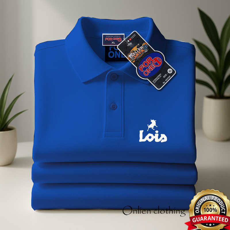 POLO KERAH  PRIA DEWASA LOIS - BAJU  POLO DISTRO LENGAN PENDEK