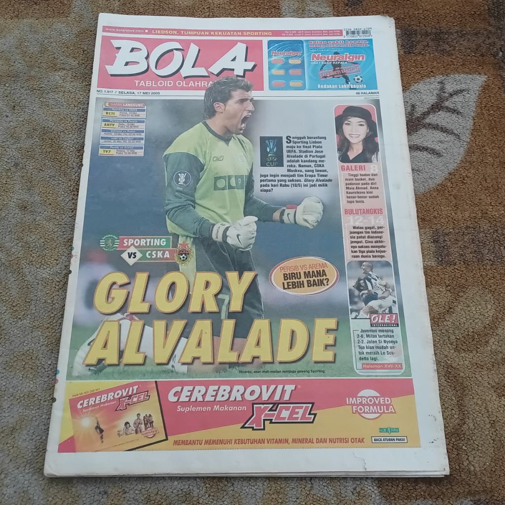 Majalah Tabloid Bola 1517 Selasa 17 Mei 2005 Glory Alvalade