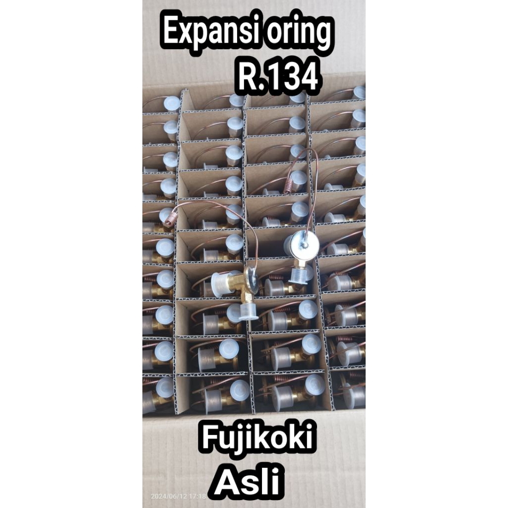 Expansi Valve AC Mobil Toyota kijang kapsul Soluna Oring R134 Fujikoki asli original