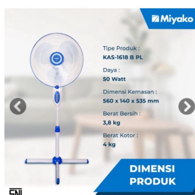 kipas berdiri miyako