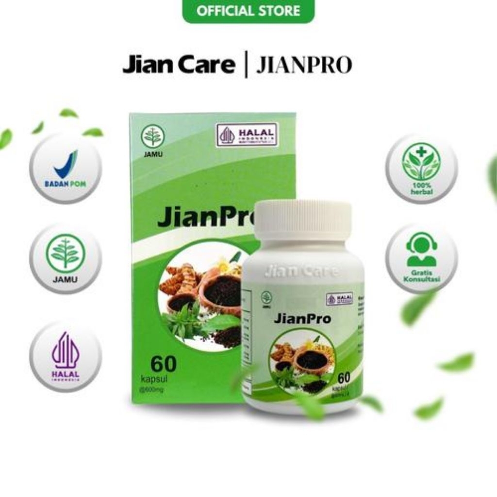 60 Kapsul Jian Care Jianpro Obat Herbal Tradisional Asli Cina - Membantu Atasi Asam Urat & Nyeri Sen