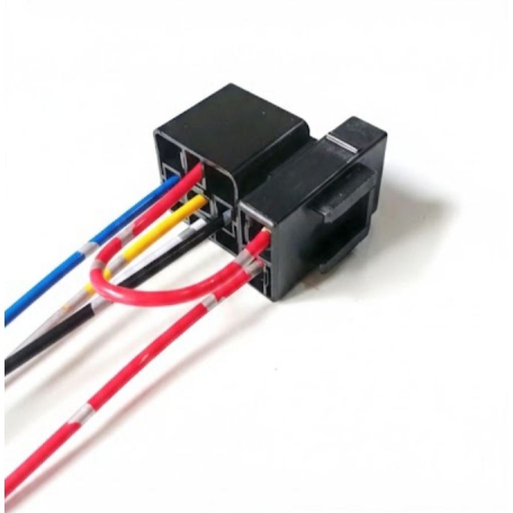 SOKET RELAY 4 KAKI + SOKET SIKRING | SOKET RELAY GANDENG PLUS SOKET SIKRING