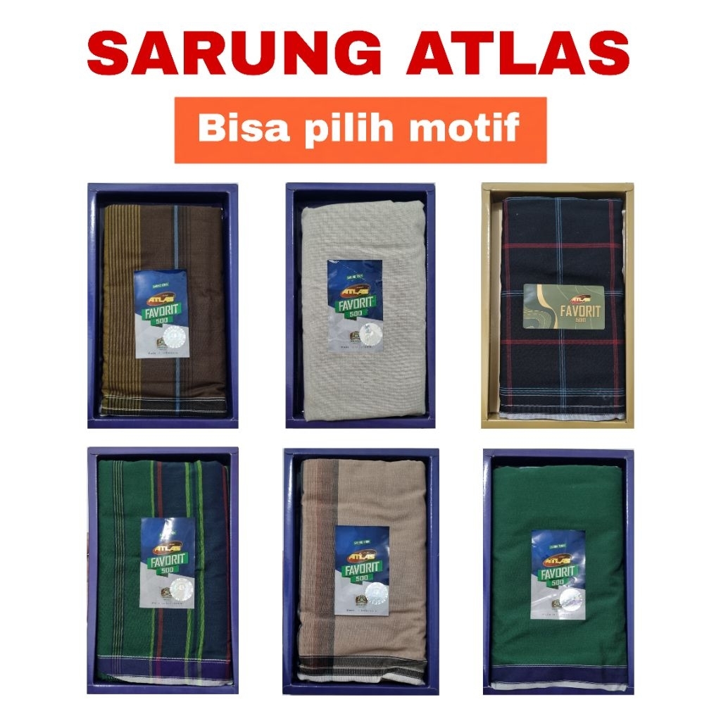 Sarung ATLAS FAVORIT 500 / Sarung murah / Sarung grosir
