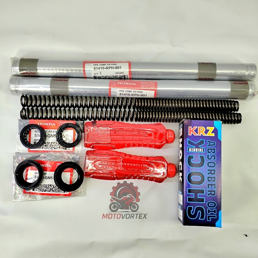 PAKET AS SHOCK DEPAN KPH/KTM KHARISMA SUPRA X 125 As Shock sok Depan Supra X 125 Karisma Kirana
