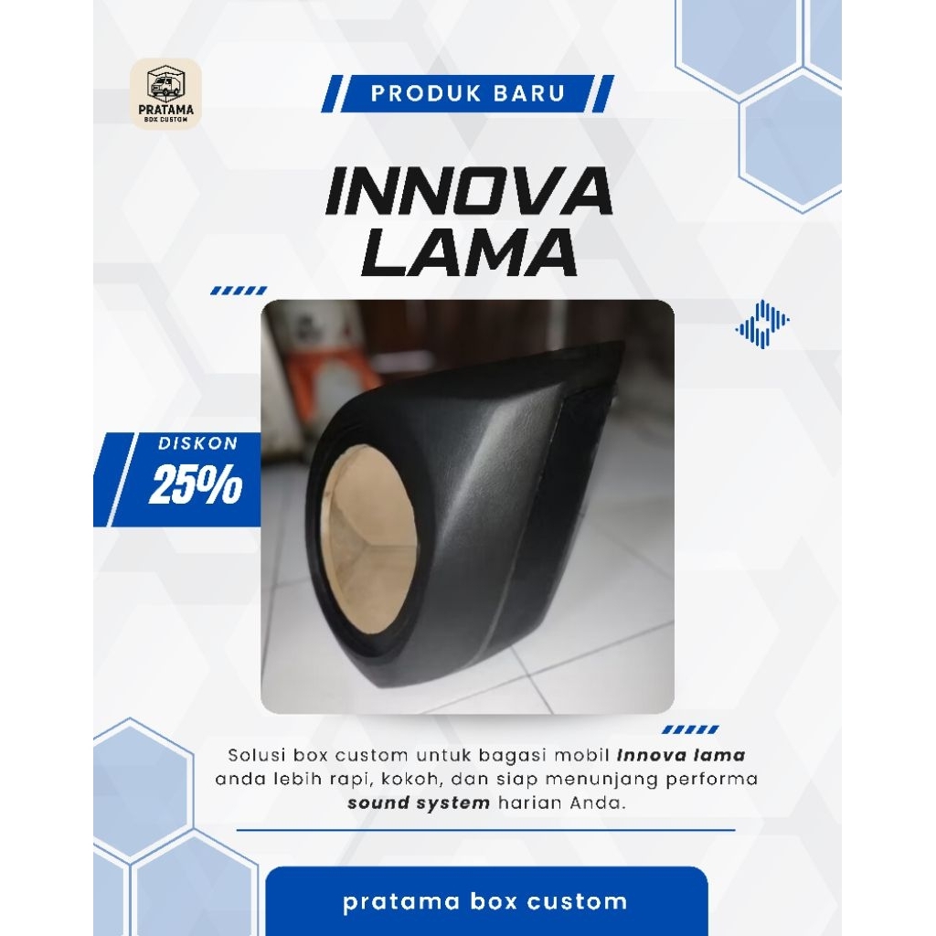 Box Sudut Mobil Kijang Innova lama - Handmade pratama box custom