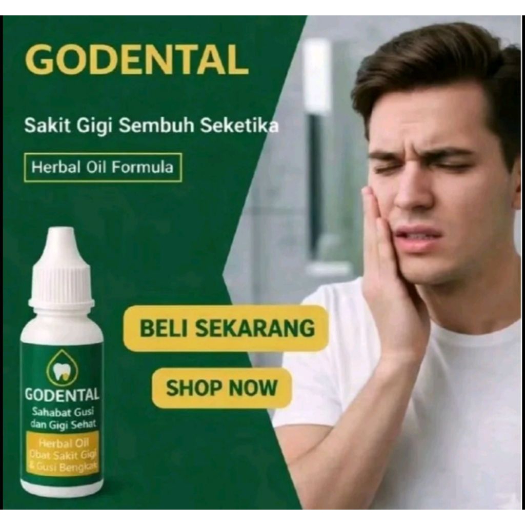 [GODENTAL] BOTANIC SOLUSI GIGI SEHAT OBAT SAKIT GIGI BERLUBANG, GUSI BENGKAK NYUT NYUTAN, SAKIT GIGI