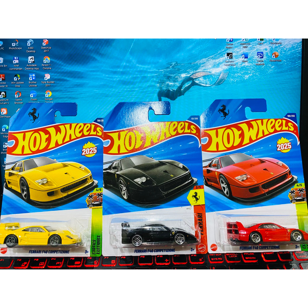 Hotwheels Ferrari F40 1 Set