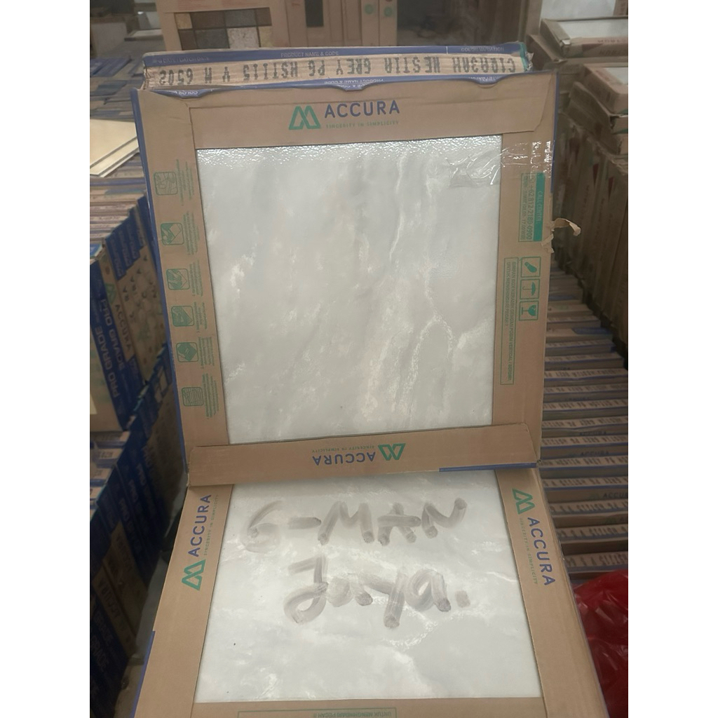 Keramik Lantai 40x40 Hestia Grey Keramik Mulia Ceramic Glossy Grade A Isi 6pcs