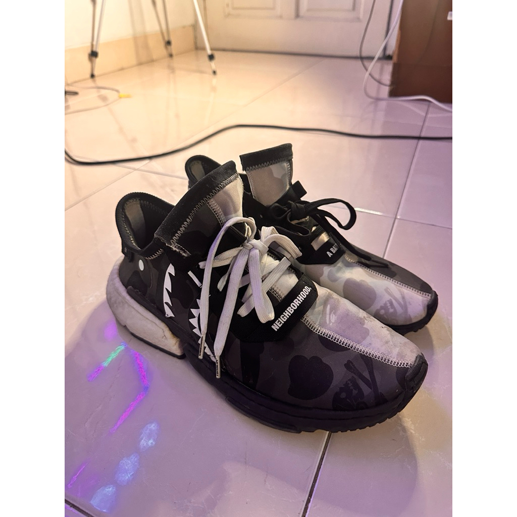 Adidas NMD Trail x BAPE x Neighborhood Black Camo – Original – Rare Triple Collab