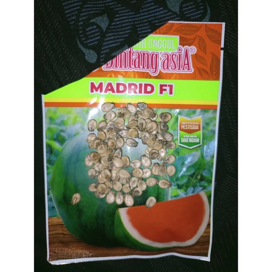 MADRID f1.bibit semangka non biji/benih semangka Non biji kemasan 20 gr