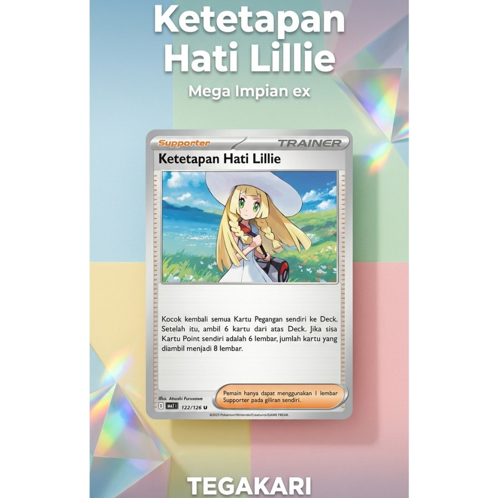 POKEMON Ketetapan Hati Lillie Kartu TCG Indonesia Original