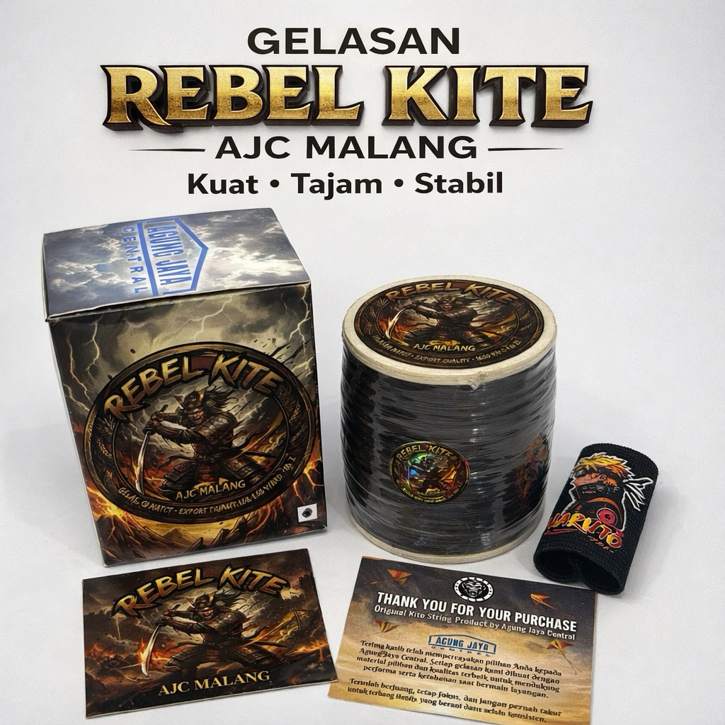 GELASAN LAYANGAN SAMURAI 1600 YARD UNTUK ADU LAYANGAN BENANG KUAT TAJAM DAN TAHAN PUTUS