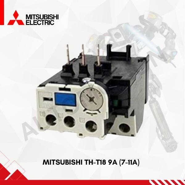 Mitsubishi Electric Relay Thermal Overload THT 18 9A 7-11A 3Poles 1NO+1NC Kontak Auxiliar Koneksi Sc