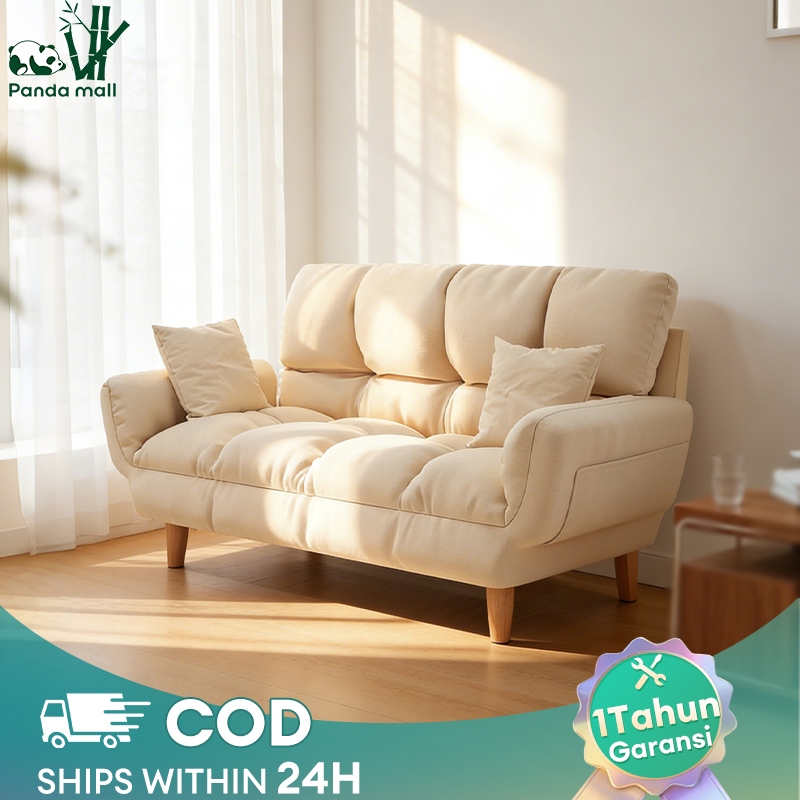 Sofa Bed Lipat Modern Sofa Kamar Tidur Fabric Anti Air Lembut Mudah Dibersihkan Kualitas Premium