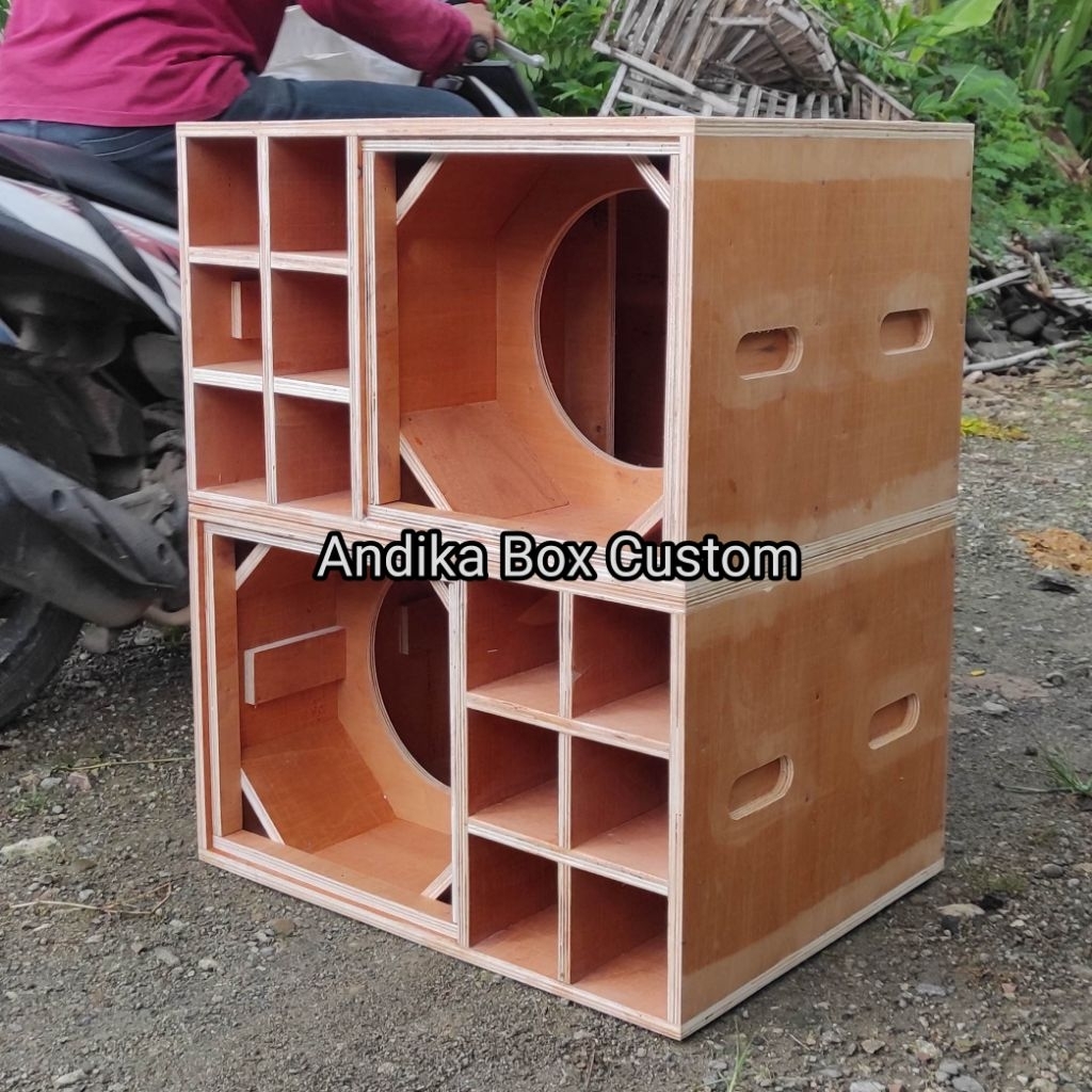 BOX SPL BOOSTER 12 INC SINGLE TRIPLEK 15 MM DIAMETER 65 CM X 50 CM X 40 CM // KUALITAS SUARA JAMIN G