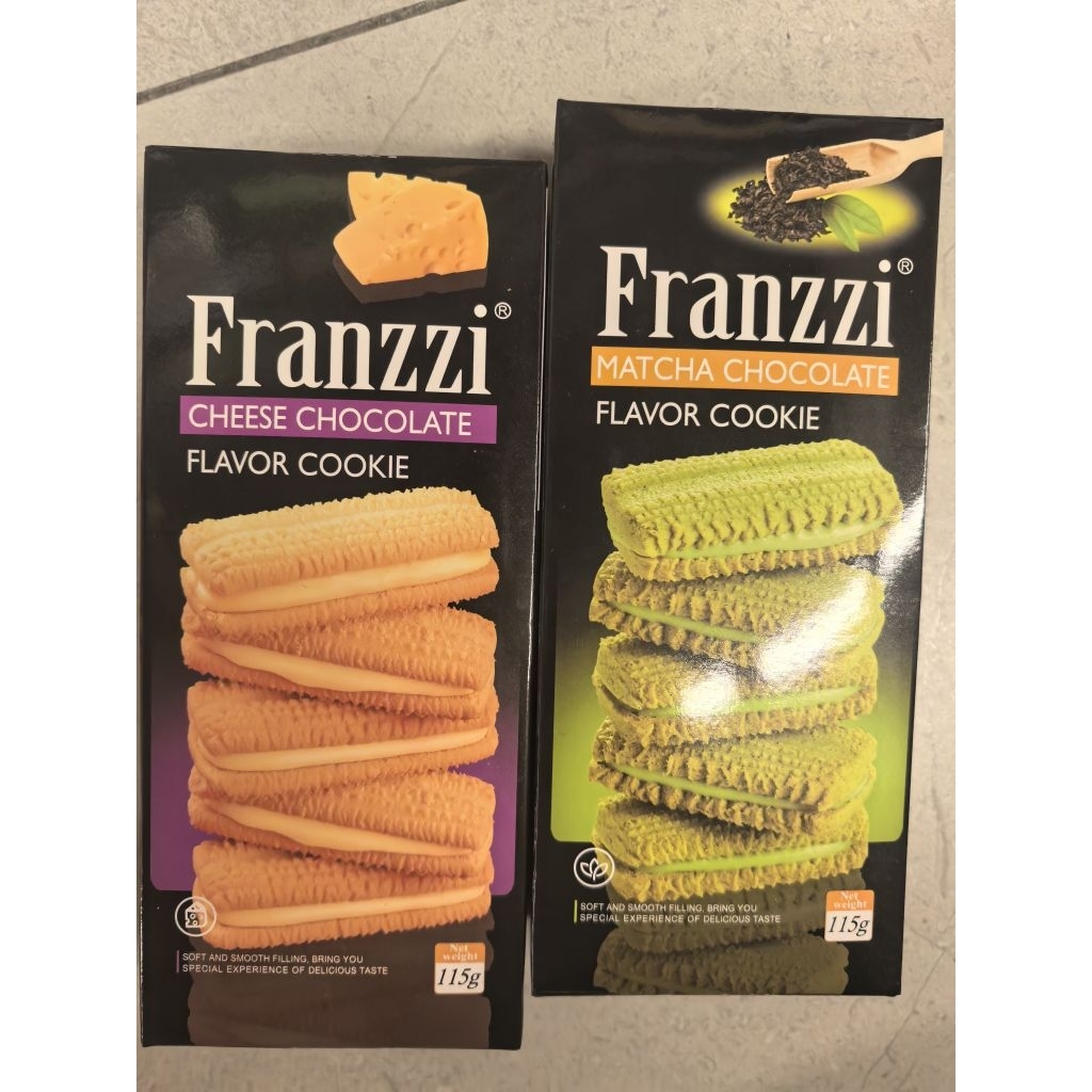 FRANZZI COOKIES CHEESE CHOCO. FRANZZI COOKIES MATCHA CHOCOLATE.