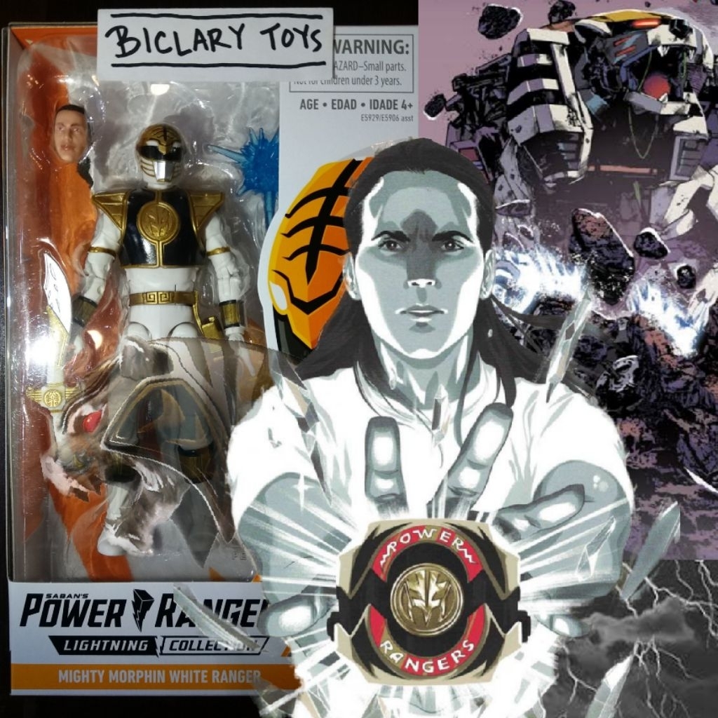 Lightning Collection White Ranger Kiba Ranger Hasbro SHF Size ORIGINAL