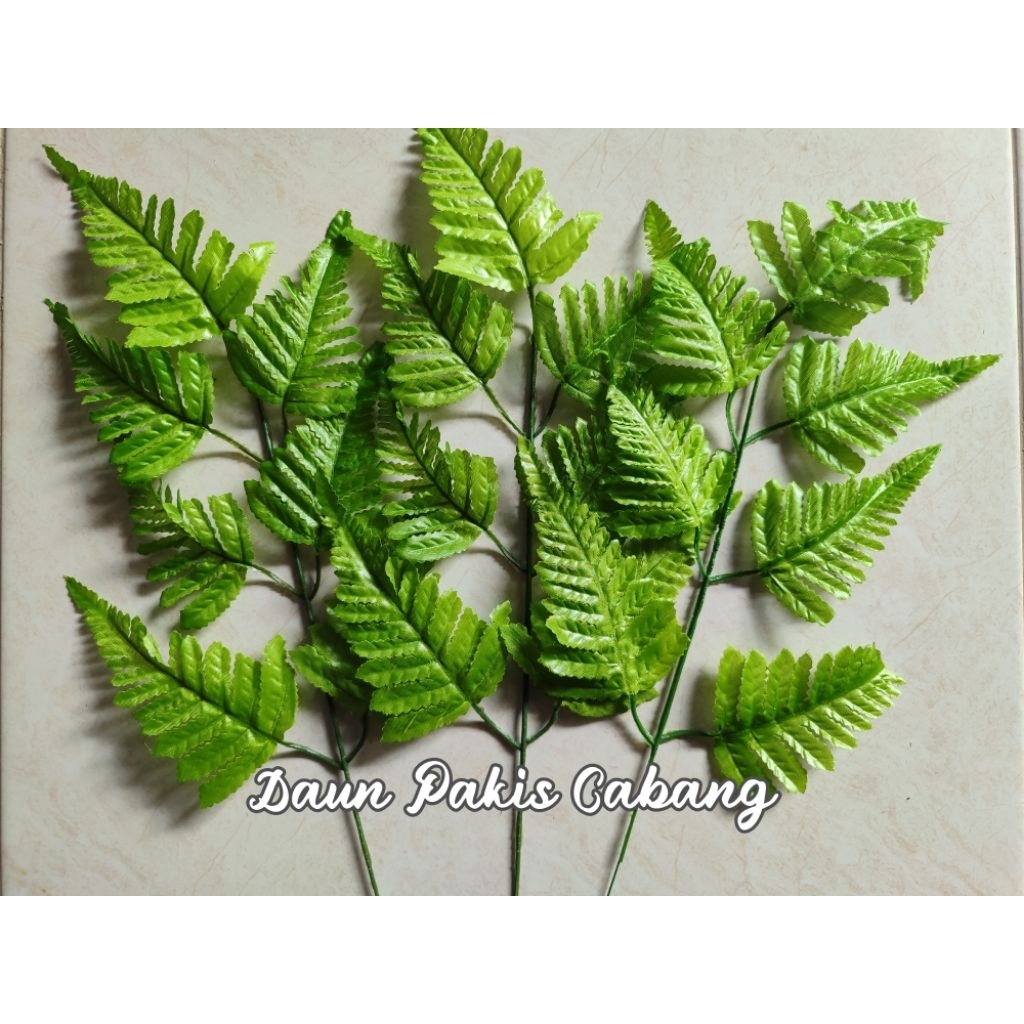 Daun Pakis Cabang - DaunPakis - Daun Artifisial Pakis Hias - Daun Pakis Imitasi
