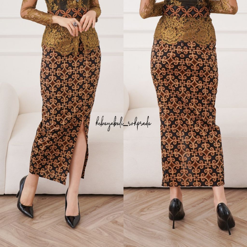 ROK BATIK BALI ROK SPAN BELAH SAMPING ROK PESTA ROK KONDANGAN