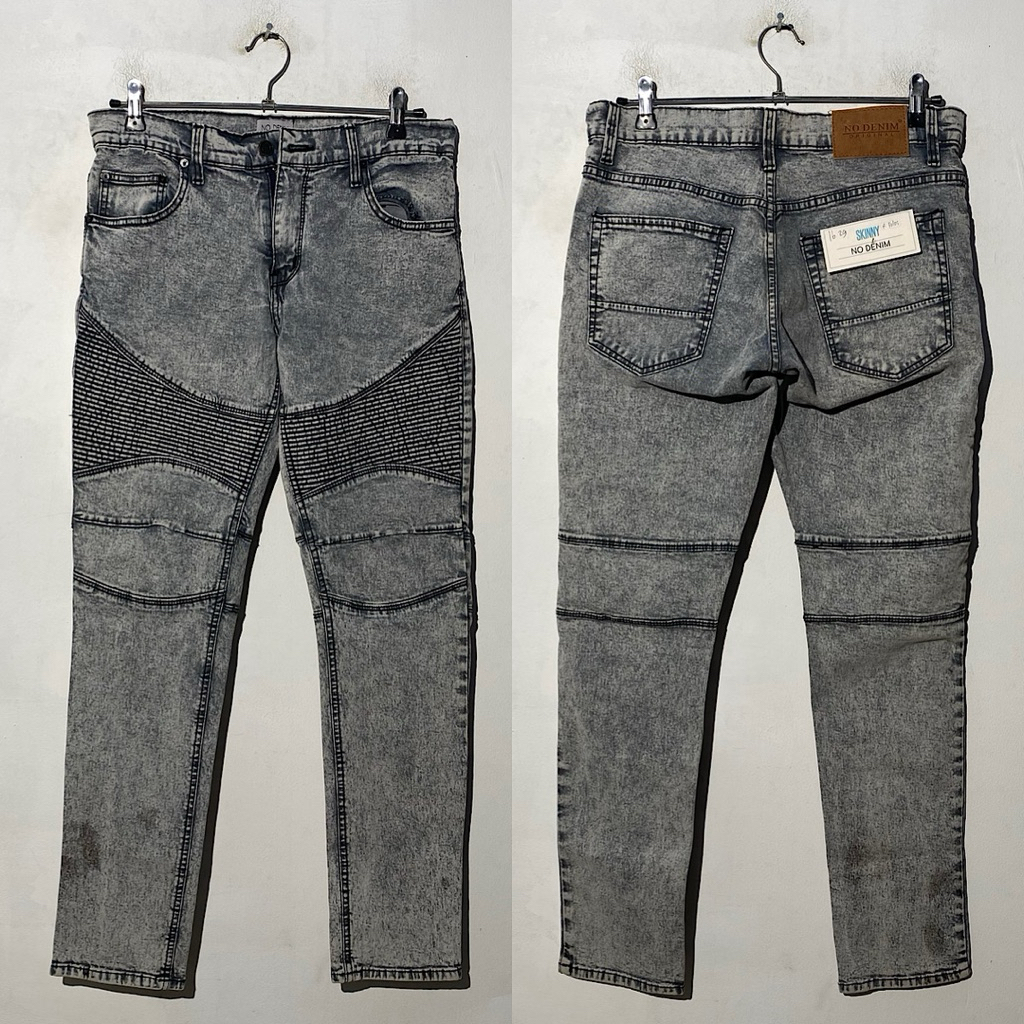 NO DENIM PREMIUM CELANA PRIA SKINNY BARU